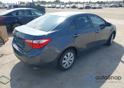 2015 Toyota Corolla Le from USA, damaged, VIN 5YFBURHE7FP340603